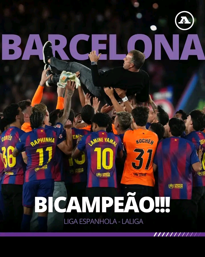 BARCELONA VENCEU O REAL MADRID E SAGROU-SE BI CAMPEÃO DA ESPANHA